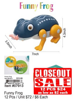 Funny Frog 12 Pcs. - Closeout