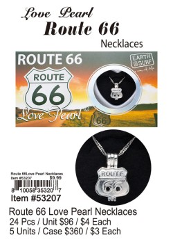 Route 66 Love Pearl Necklaces