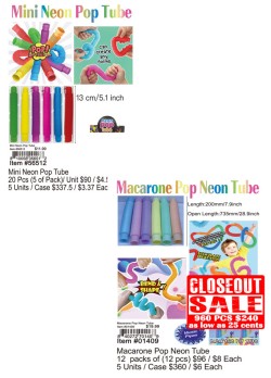 Macarone Pop Neon Tube and Mini Neon Pop Tube Combo