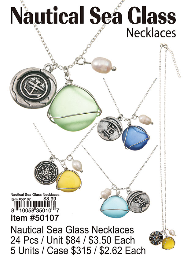 Nautical Sea Glass Necklaces