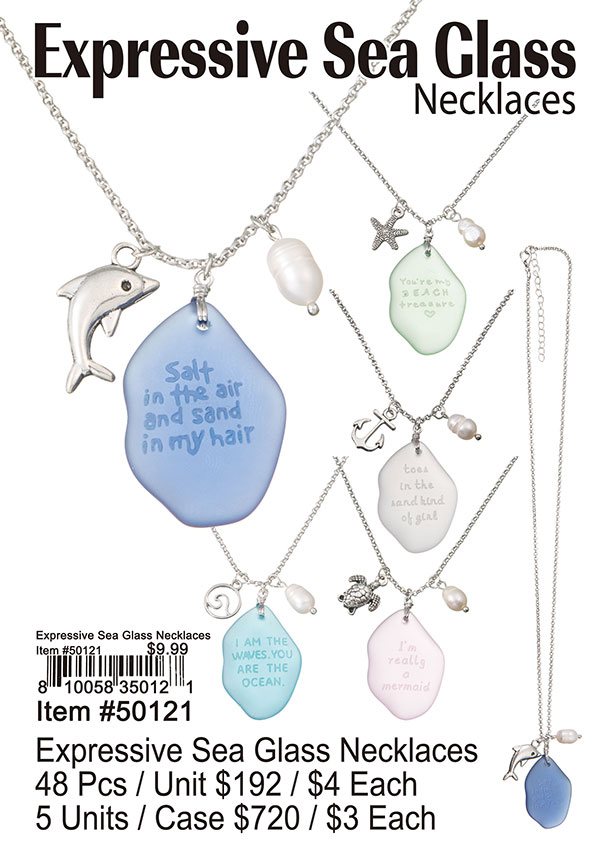 Expressive Sea Glass Necklaces