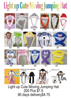 Super Light Up Cute Moving Jumping Hat 4