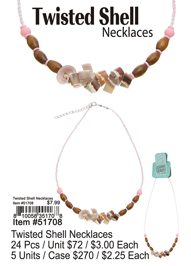 Twisted Shell Necklaces