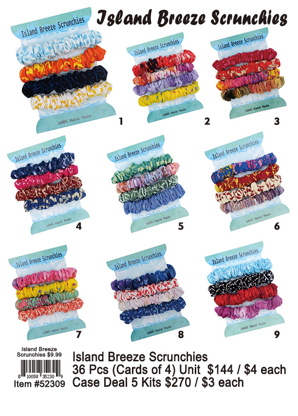 Island Breeze Scrunchies