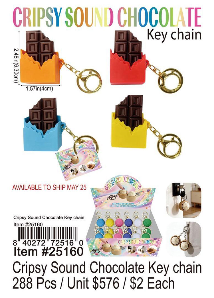 Crispy Sound Chocolate Keychain