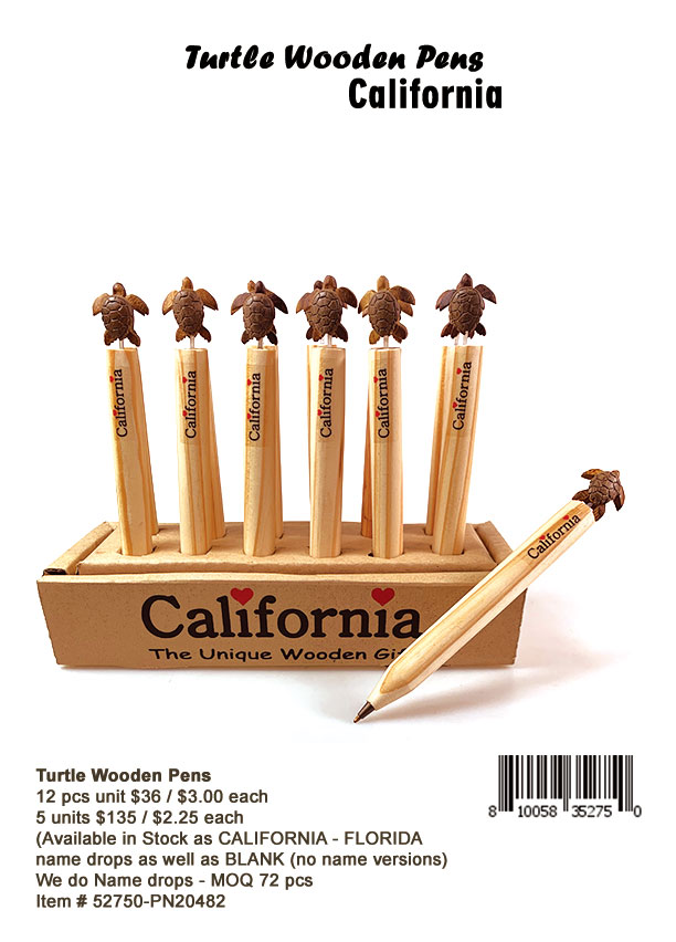 Wooden Turtle Pens-California