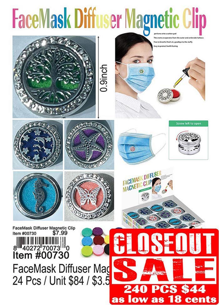 FaceMask Diffuser Magnetic Clip