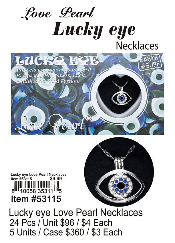 Lucky Eye Love Pearl Necklaces