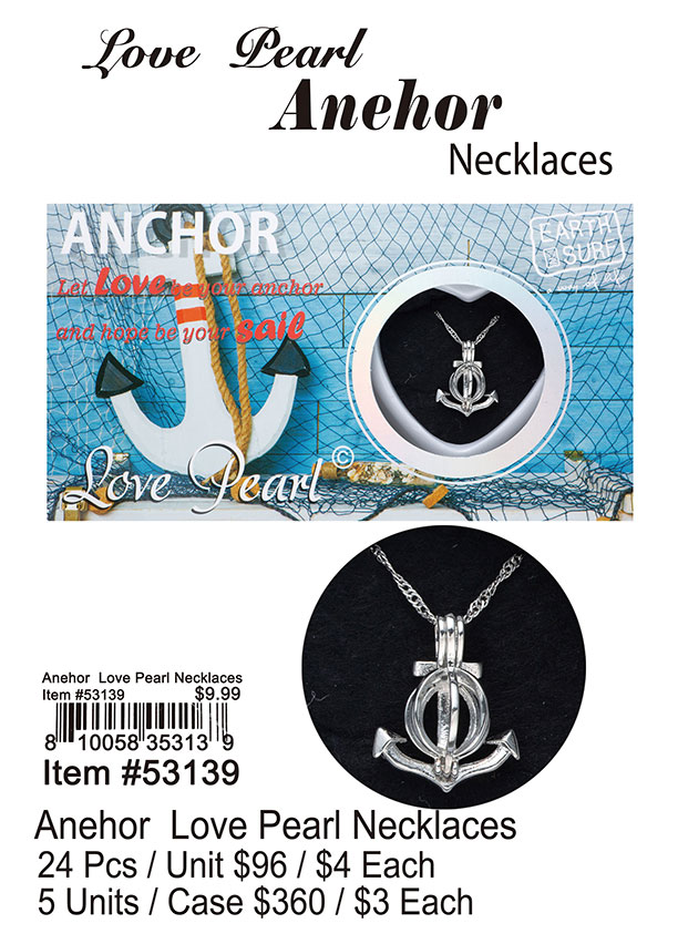 Anchor Love Pearl Necklaces