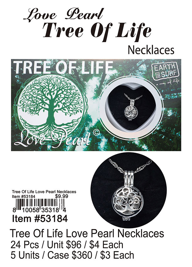 Tree Of Life Love Pearl Necklaces