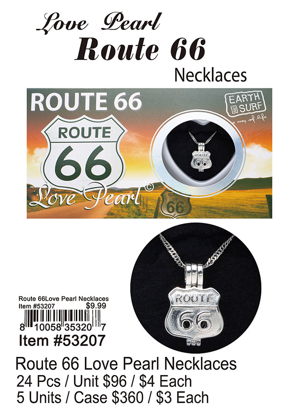 Route 66 Love Pearl Necklaces