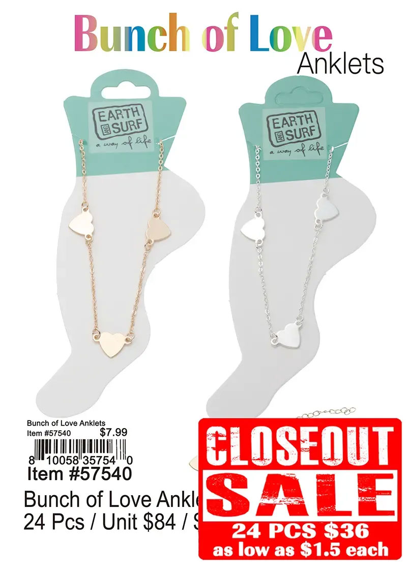 Bunch Of Love Anklets