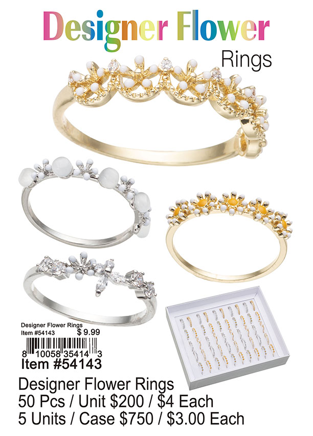 Designer Flower Rings