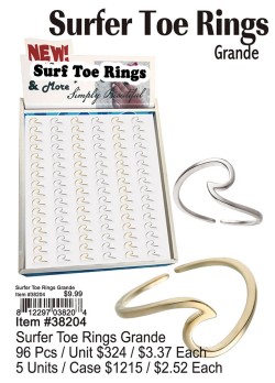 Surfer Toe Rings Grande