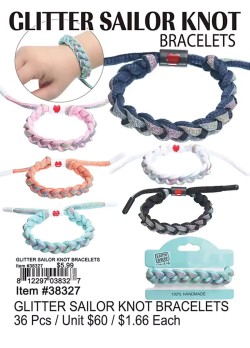 Glitter Sailor Knot Bracelets
