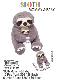 Sloth Mommy and Baby