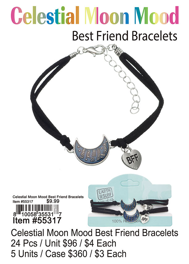 Celestial Moon Mood Best Friend Bracelets