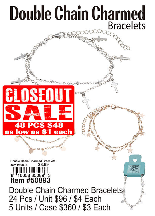 Double Chain Charmed Bracelets (CL)