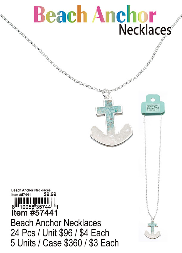 Beach Anchor Necklaces