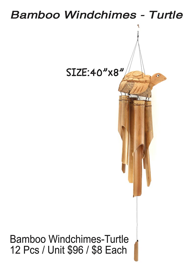 Bamboo Windchimes-Turtle