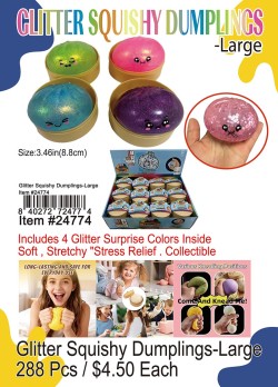 Glitter Squishy Dumplings -Large