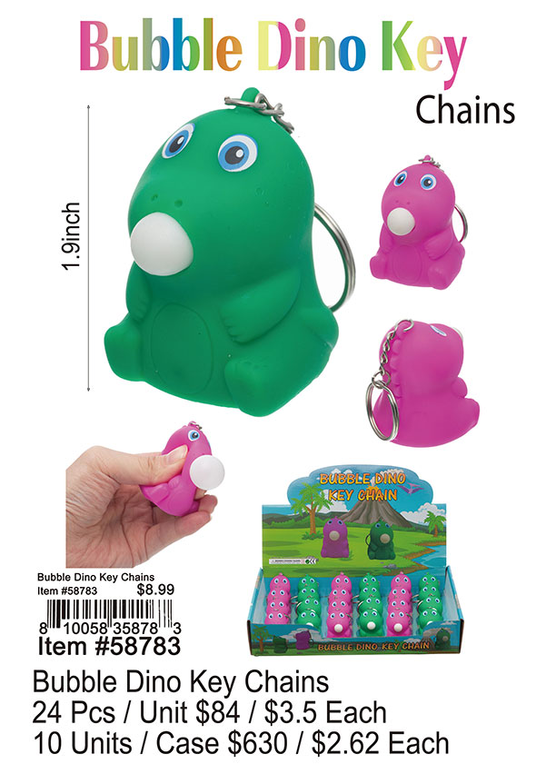 Bubble Dino Keychain