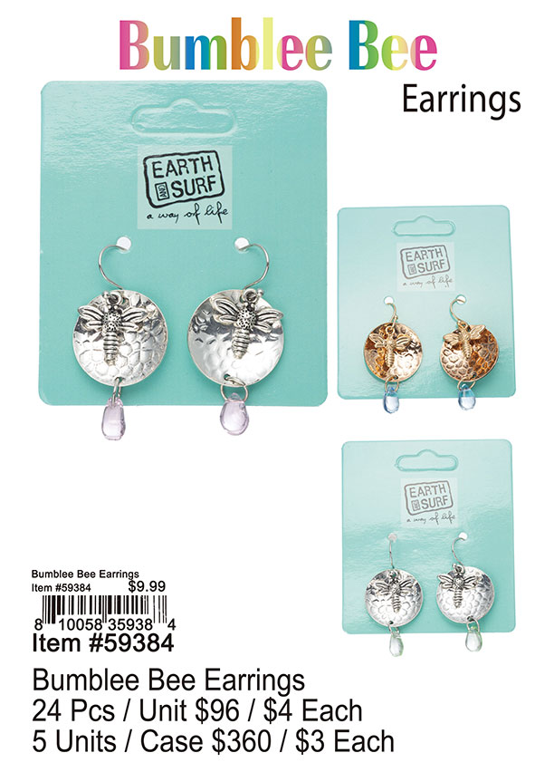 Bumble Bee Earrings