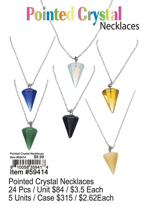 Pointed Crystal Necklaces