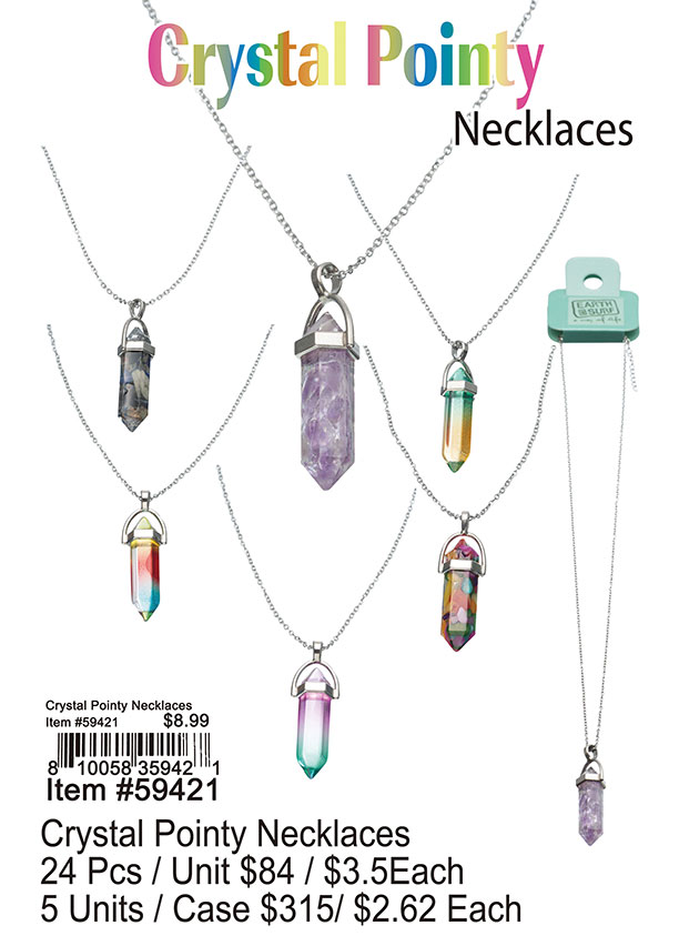 Crystal Point Necklaces