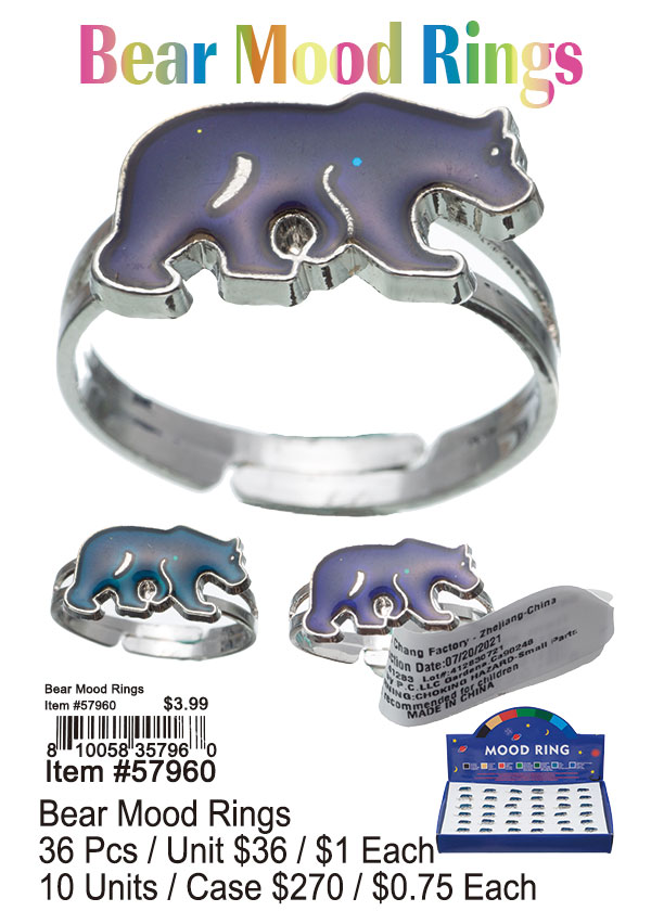 Bear Mood Rings