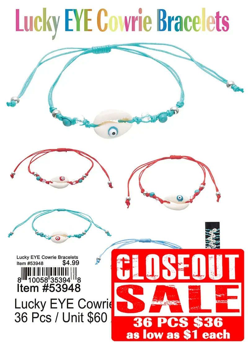 Lucky Eye Cowrie Bracelets