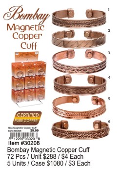 Bombay Magnetic Copper Cuff