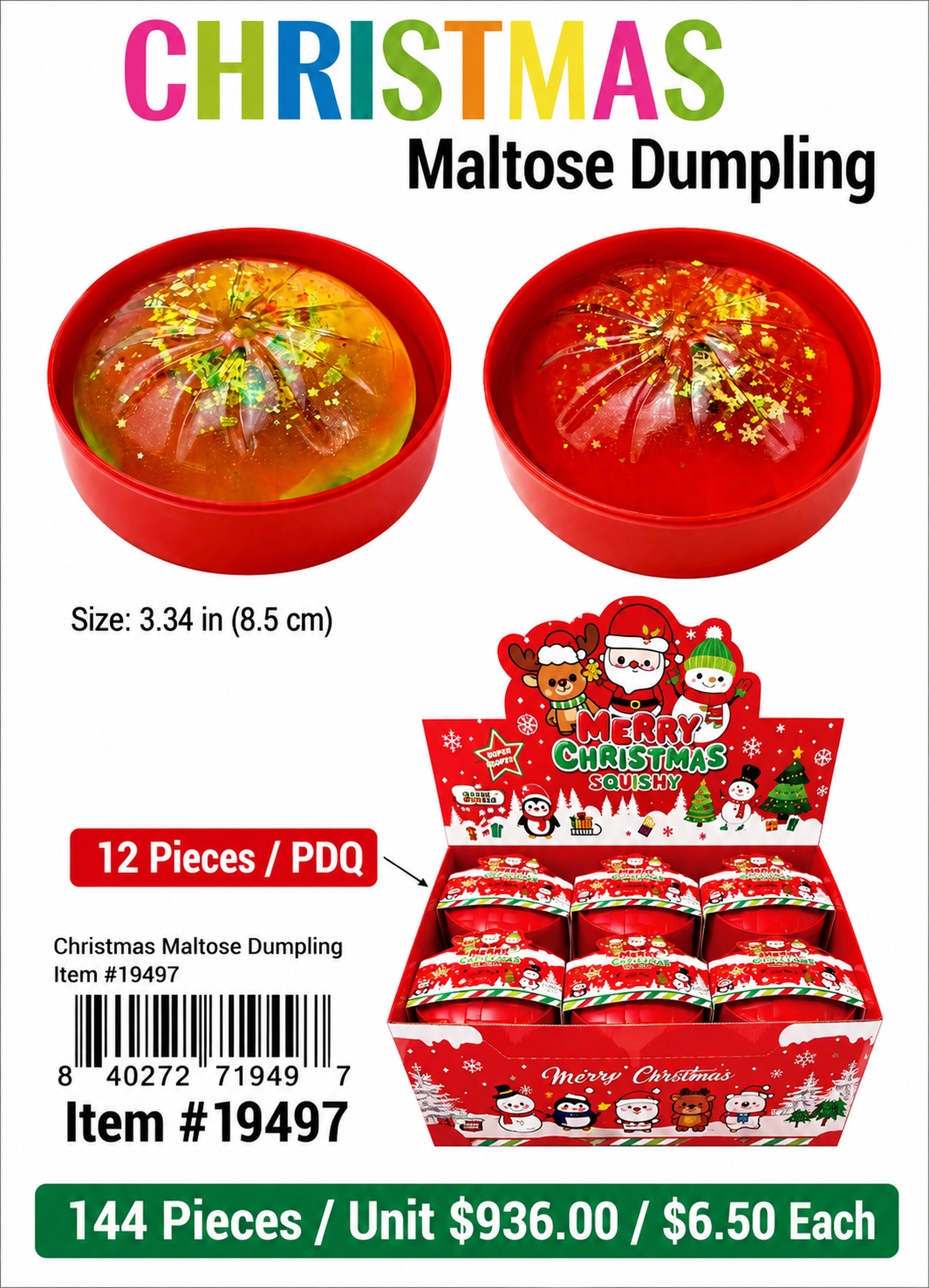 Christmas Maltose Dumplings