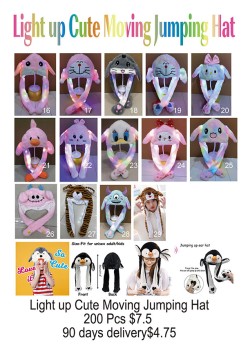 Super Light Up Cute Moving Jumping Hat