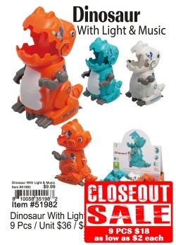 Dinosaur With Light and Music