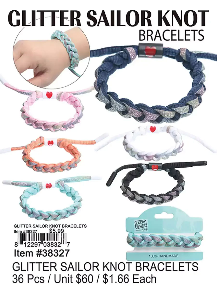 Glitter Sailor Knot Bracelets