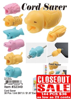 Cord Saver - Closeout 144 Pcs.