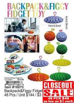 Backpack and Figgy Fidget Toy