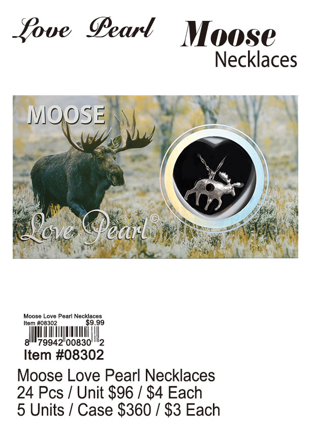 Moose Love Pearl Necklace