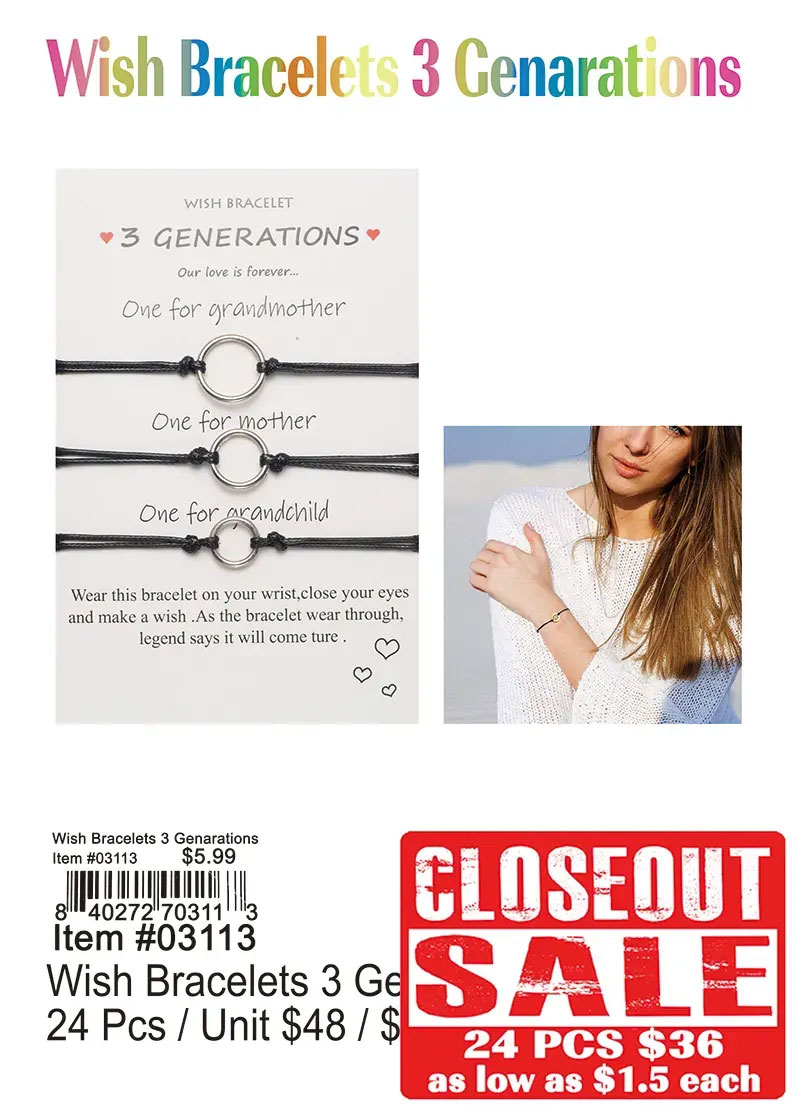Wish Bracelets 3 Generations