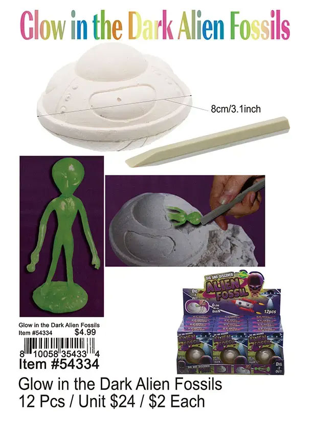 Glow In The Dark Alien Fossils