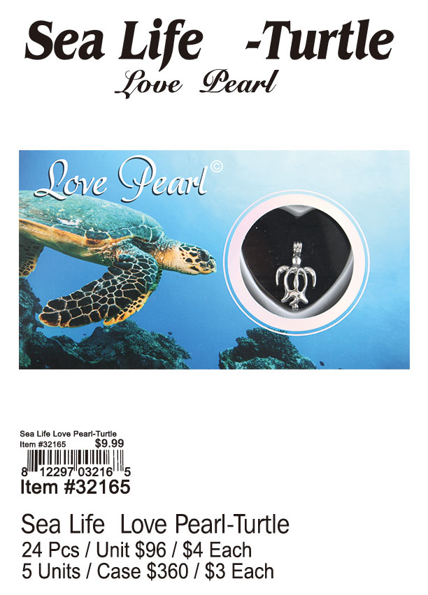 Sea Life Love Pearl-Turtle