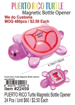 Puerto Rico Turtle Magnetic Bottle Opener