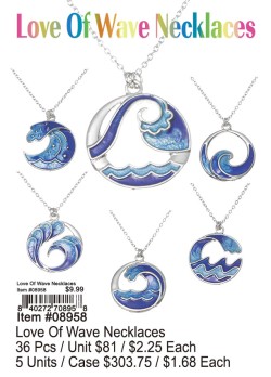 Love of the Wave Necklaces