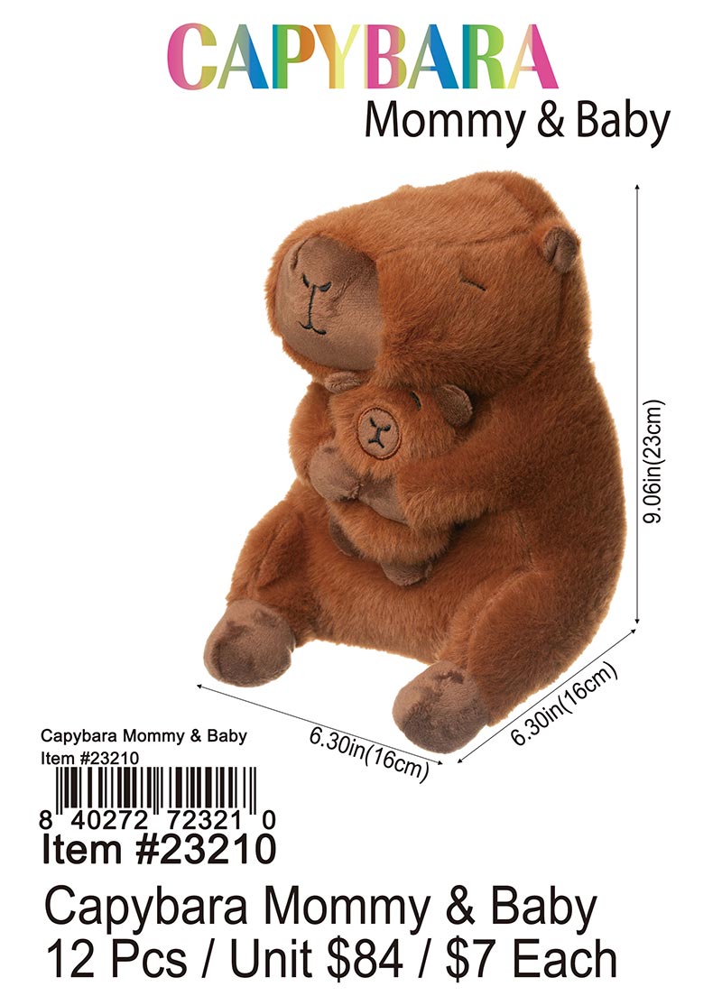 Capybara Mommy and Baby