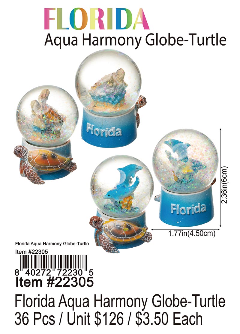Florida Aqua Harmony Globe Turtle