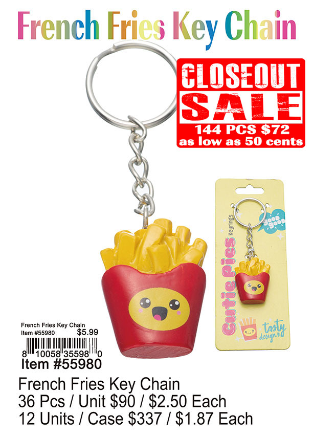 French Fries Keychain (CL)