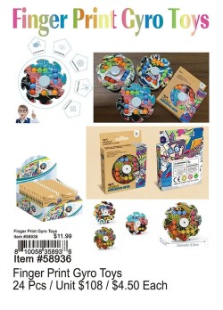 Finger Print Gyro Toys