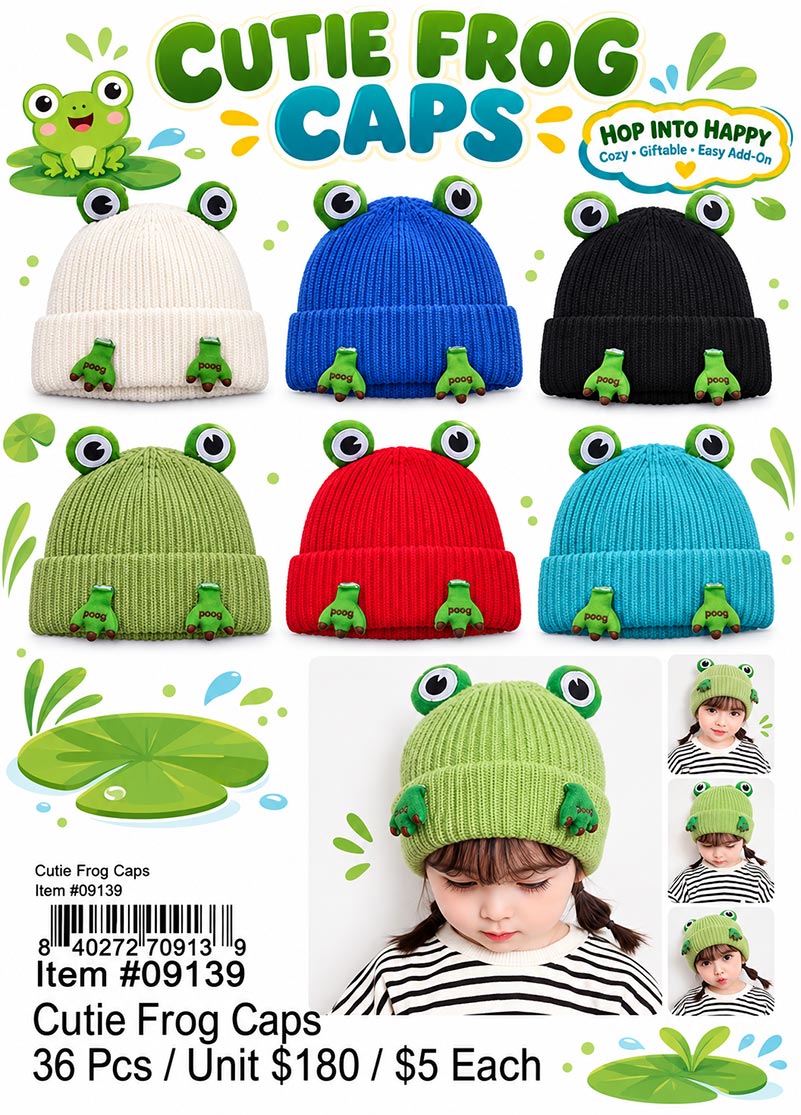 Cutie Frog Caps