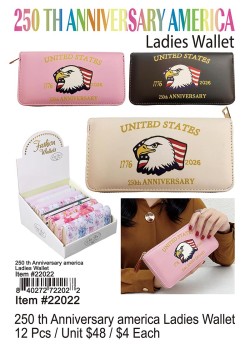 250th Anniversarry America Ladies Wallets